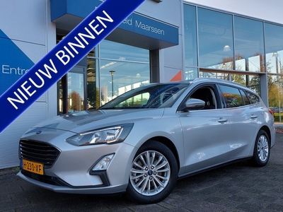 Ford FOCUS Wagon 1.0 EcoBoost 125pk Titanium Business Winter-Pack | Navi+Apple Carplay+Android Auto | Clima | Cruise | Stoel+Stuurwiel+Voorruitverwarming | Rijstrook+Licht+Regensensor | Pdc V+A | 16''lm