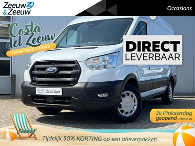 Ford Transit 350 2.0 TDCI L2H2 Trend 130 pk FWD | Voorruitverwarming | Parkeersensoren | Navigatie | Fabrieksgarantie! | 12