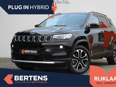 Jeep Compass 4xe 190 Plug-in Hybrid Electric Limited | Apple Carplay | Parkeercamera + Sensoren V+A | Half Leder