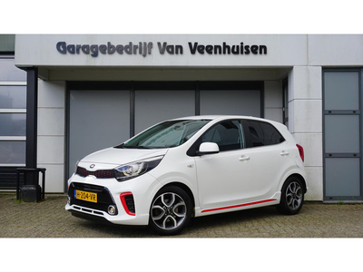 Kia Picanto 1.0 MPi 67pk 5Drs GT-Line Edition Leder LED 15inch Navi App-Connect A-Camera 53638km! *NL auto* 1e Eigenaar!