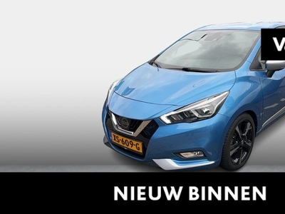 Nissan Micra 0.9 IG-T Tekna |Navigatie | Stoelverwarming | Climate Control | Cruise Control | 360° CAM | LKA | Dodehoek Waarschuwing | 17