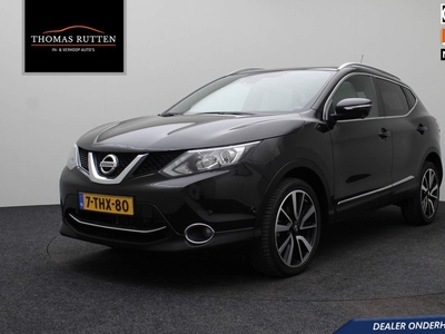 Nissan Qashqai 1.2 Premier Edition 2014 NAP | 360 Camera | Navigatie | Panorama dak | Bluetooth | Cruise control | PDC | Stoelverwarming | Alcantara Leder | Limited Edition