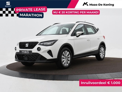 SEAT Arona Reference 1.0TSI 95 pk SUV 5 Versnellingen | Apple Carplay | Privatelease 326,- per maand! | Snel uit voorraad rijden!