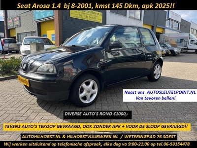 Seat Arosa / Diverse auto's rond deze prijzen / wij werken uitsluitend op tel afspraak! 1.4i Stella