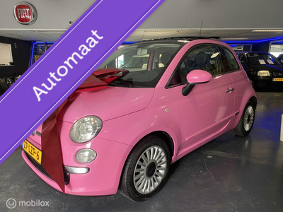 Fiat 500 1.2 Rosa lounge*NL NAP✅*AUTOMAAT*OPEN PANORAMADAK*