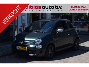 Fiat 500 1.0 Hybrid Rockstar|Matgroen|Carplay|Pano