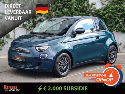 Fiat 500 Action 24 kWh - €2.000 milieusubsidie