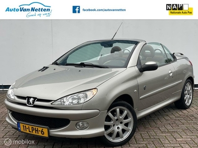 Peugeot 206 CC 1.6-16V 110pk, Roland Garros uitv., Leder