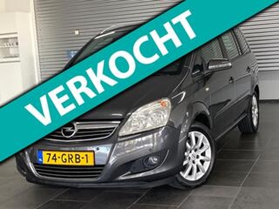 Opel ZAFIRA 1.6 Temptation 7 persons luxe Edition navigatie clima cruise controle lm-velgen trekhaak pdc v+a distr vv bij 120dzkm