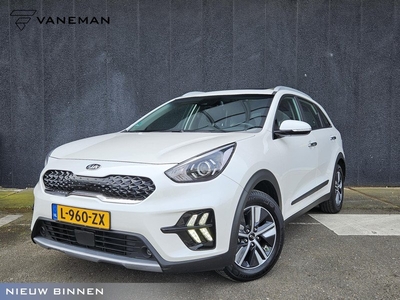 Kia Niro 1.6 GDi Hybrid DynamicLine Automaat | slechts 20.917 km | Schuif-/Kanteldak | Camera | Navi | H-Leder | Apple CarPlay/Android Auto | 16” Velgen | PDC | Cruise | LED |