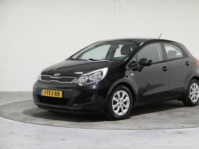 Kia Rio 1.2 CVVT Comfort Pack NL, Zwarte 5Drs. 2e Eig. Dealer oh. Airco, Audio, .. BETROUWBAAR en BETAALBAAR ..