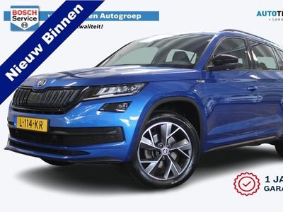 Škoda Kodiaq 1.5 TSI Sportsline Business 7p. | Incl 1 jaar garantie | Adaptive cruise | Apple carplay | Stoel/stuur verwarming | Elek. uitklapbare trekhaak | Full LED | DAB | Memory seats | Virtual cockpit | Elek. achterklep |