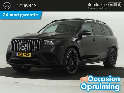 Mercedes-Benz GLS AMG 63 4-MATIC+ Nightpack 7 persoons | Rijassistentie Pack | Sluitbekrachtiging |Standverwarming | Panoramadak | Memory | Inclusief 24 maanden Mercedes-Benz Certified garantie voor Europa.