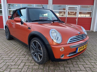 MINI Cabrio 1.6-16V | 116 PK | Cooper Chili | Cabrio | Lederen bekleding | Climate control |