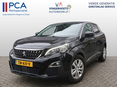 PEUGEOT 3008 1.2 Benzine 130 Pk Luxe Executive uitvoering * Zwart Leder * Navigatie * Trekhaak * DAB+ Radio * Parkeer Camera * Draadloze Telefoonoplader * Distributieriem vervangen 2021 *