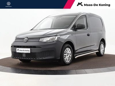 Volkswagen Caddy Cargo 2.0 Tdi 75pk Style | Airco | Cruise Control | App-Connect | Side Bars | Trekhaak | Vloerplaat | Betimmering | Garantie t/m 26-09-2026 of 150.000km