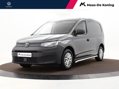 Volkswagen Caddy Cargo 2.0 Tdi 75pk Style | Airco | Cruise Control | P-Sensoren | App-Connect | Side Bars | Betimmering | Trekhaak | Vloerplaat | Garantie t/m 28-09-2026 of 150.000km