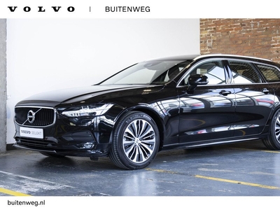 Volvo V90 T4 Automaat Business Luxury+ | Lederen bekleding | Elektrisch Panoramadak | Parkeerverwarming | Adaptive cruise control | Dodehoekdetectie | Head-up display | Parkeercamera | Parkeersensoren voor + achter | Dealer onderhouden | Wegklapbare trekh