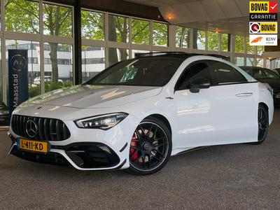 Mercedes-Benz CLA-klasse 45 S AMG 4MATIC+ Premium Plus|Full option|Pano|Night|Kuipstoelen|360 cam|Burmester|Topstaat|Dealerond