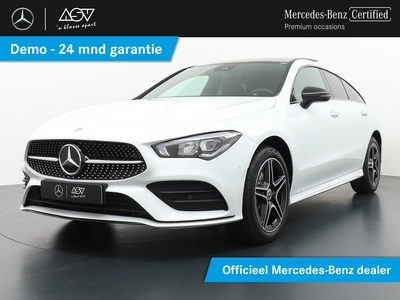 MERCEDES CLA-KLASSE Shooting Brake 250 e AMG Line | Panorama - Schuifdak | Night Pakket | Sfeerverlichting | Alarm klasse 3 | DAB Radio