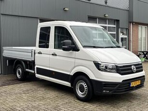 Volkswagen CRAFTER 35 2.0 TDI DC Airco Cruise Control Trekhaak 2500kg Open laadbak Voorruit verwarming Achterruitrijcamera Navigatiesysteem 3-persoons Euro 6 Open laadbak Pick-up p-up Bakwagen 1e eigenaar