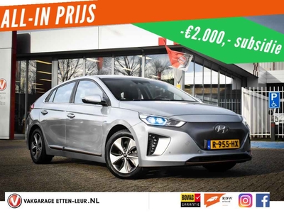 Hyundai IONIQ Electric Incl BTW | Premium | Leder | Xenon | Stoelverwarming