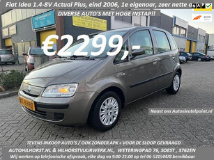 Fiat Idea 1.4-8V Actual Plus , nette auto, rechstreeks van daeler