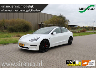 Tesla Model 3 Performance AWD 75 kWh autopilot 462pk panodak leder stoelverwarming v+a dab+