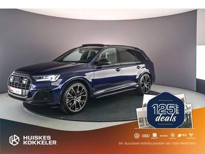 AUDI Q7 Pro Line S 55 TFSIe Quattro 381pk | Pano | B&O | Laser | 22 inch | Trekhaak | 360cam | Stoelventilatie | Matrix LED | Optiek Zwart | S-Line | Tour/City Pack |