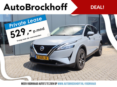 Nissan Qashqai 1.3 MHEV N-Style | PDC v+a | 19 inch L.M.V. | Noodremsysteem | Clima | Navi | Applecarplay\Android Auto | Keyless Entry |360 Camera |Adapt. cruise | Full Led | PRIVATE LEASE USED