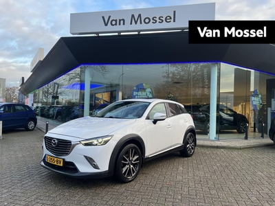 MAZDA CX-3 2.0 SkyActiv-G 150 GT-M 4WD | 150 PK | AUTOMAAT | SCHUIFDAK | ACHTERUITRIJCAMERA | HALF-LEDER/ALCANTARA | HEAD-UP DISPLAY | STOELVERWARMING | CLIMATE CONTROL | KEYLESS ENTRY/START | BOSE AUDIO | NAVIGATIE | CRUISE CONTROL |