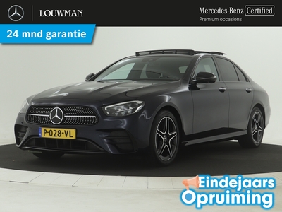 MERCEDES E-KLASSE 200 AMG Nightpakket | Alarm | Panoramadak | Burmester Audio | Memory pack | Keyless go | 360 gr Camera | Dode hoek ass | Inclusief 24 maanden Mercedes-Benz Certified garantie voor Europa.