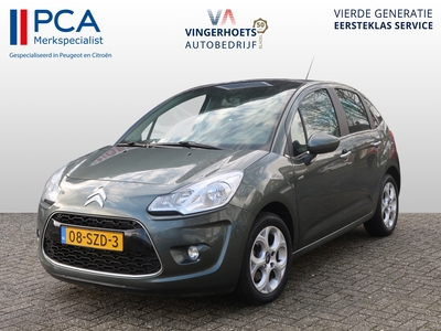 CITROEN C3 1.6 VTi Exclusive * AUTOMAAT * 5-deurs * Panoramische Voorruit * * Trekhaak * Climate Control * L.M. Velgen * Donkergroene Groen Metallic Lak * Velourse Interieur *