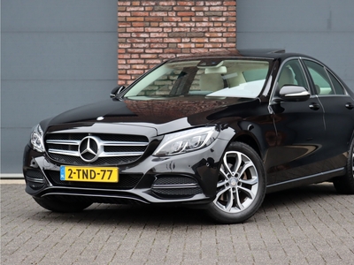 MERCEDES C-KLASSE 180 Prestige Comfort Aut7, Schuifdak, Surround Camera, Leder, Zitcomfortpakket, Cruise Control, Intelligent Light System, Stoelverwarming, Etc.