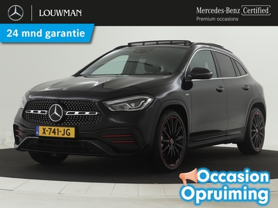 MERCEDES GLA-KLASSE 200 AMG Line Edition 1 Limited | Panoramadak | Leder | Sfeerverlichting | Apple Carplay | Stoelverwarming | Inclusief 24 maanden MB Certified garantie voor Europa.