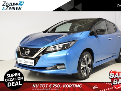 NISSAN LEAF e+ N-Connecta 62 kWh | €2.000,- Subsidie Mogelijk! | Automaat | 360-Camera | Parkeersensoren | Dodehoek detectie | Stoelverwarming voor/achter | Stuurverwarming | Navigatie | Climate control | Adaptive Cruise control |