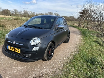 Fiat 500 0.9 TwinAir Blackjack. Leer, Xenon. NL auto !