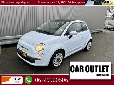 Fiat 500 1.2 Lounge AUTOMAAT, 183Dkm.NAP, Pano, A/C, LM, –