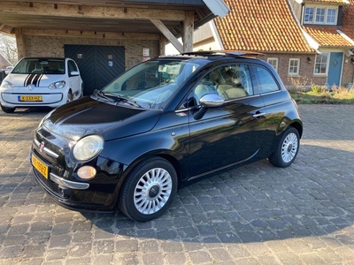 Fiat 500 1.2 Lounge met open dak!