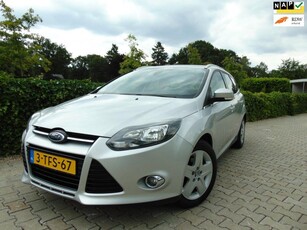 Ford Focus Wagon 1.0 EcoBoost Titanium , Dealer Onderhouden , Clima / Cruise / Navi-Multimedia / Isofix / Pdc / Lm Velgen.