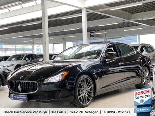 Maserati Quattroporte 3.0 S Q4 411 Pk / Automaat / Vol-Leder / Schuif-kanteldak / Keyless / Navi / Camera / Stoelverwarming / ELKTR-Pakket / PDC / LMV 21' / ENZ.