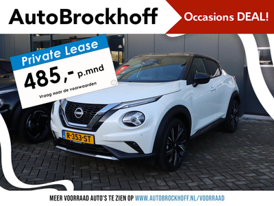 Nissan Juke 1.0 DIG-T N-Design |Tech Pack | Cold Pack | Black Pack | Navi | Leder | BOSE | 360 AVM | Pro Pilot | All Season Banden | PRIVATE LEASE