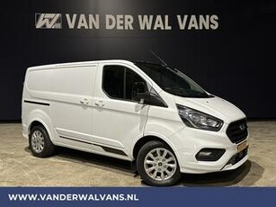 Ford TRANSIT CUSTOM 2.0 TDCI 131pk L1H1 Limited Euro6 Airco | 2500kg Trekhaak | LED LM Velgen, Cruisecontrol, Parkeersensoren, Bijrijdersbank