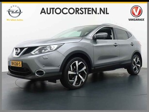 Nissan QASHQAI T 115pk Panoramadak Trekhaak 360-Topview-Camera Parkassist PDC-a+v Keyless Entry 1/2Leer Bordherkenning ECC DAB Navi Led PDC 19