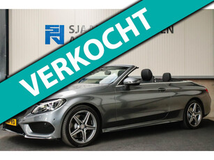 Mercedes-Benz C-klasse Cabrio 200 Edition 1 AMG Styling 9G Automaat 184pk 1 Eig|DLR|21dkm|Lederen sportstoelen|LED|Airscarf|18inch