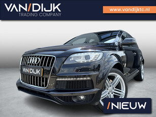 Audi Q7 3.0 TFSI Quattro S-line Pro Line + ✓Luchtvering ✓Schuif- kanteldak ✓Bi-Xenon ✓Vol Leder ✓Elektrische A.Klep ✓Bose Sound ✓Entertainment System ✓19