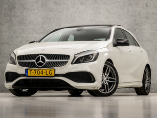 Mercedes-Benz A-Klasse 180 AMG Sport Automaat (SCHUIFDAK, APPLE CARPLAY, GROOT NAVI, LED KOPLAMPEN, LEDER/ALCANTARA, SPORTSTOELEN, PARKEER ASSISTENT, ZWART HEMEL, NIEUWSTAAT)