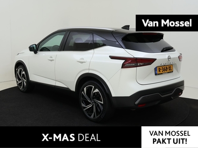 NISSAN QASHQAI 1.3 - 158PK MHEV Xtronic Tekna Plus Automaat | Navigatie | Apple Carplay/Android Auto | Stoelverwarming | Climate Control | Cruise Control | 360 Camera | Parkeersensoren | LED Lampen | 20 inch Velgen | Licht & Regen Sensor |