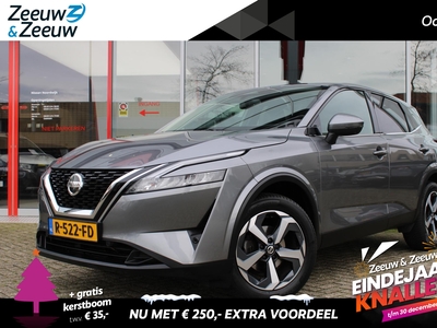 NISSAN QASHQAI 1.3 MHEV N-Connecta 140PK | Trekhaak | Navigatie | Adaptive cruice control | Climate conrol | 360 camera | Parkeersensoren voor en achter | Elektrische achterklep | Half lederen interieur | 18inch Lichtmetalen velgen |