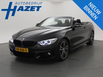 BMW 4-SERIE Cabrio 435i H.E. 306 PK M-SPORT PERFORMANCE *NWPRIJS €91.083* ZWART/ZWART + NEKVERW. / TREKHAAK / LEDER